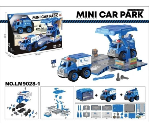 Diy Set Vehículos X2 Mini Car Park Norte Rodados