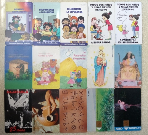 Colección Tarjetas Telefónica Cantv Chip Rígidas 97 Unidades (Usado)