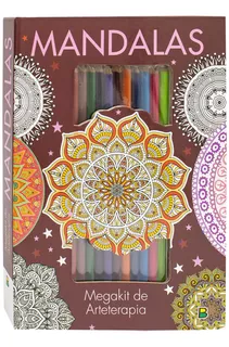 Livro Para Colorir Adulto Antiestresse Megakit De Arteterapia: Mandalas