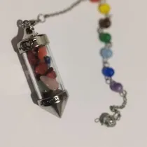 Comprar Péndulo Botella De Piedras Preciosas Naturales  7 Chakras