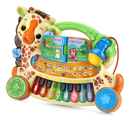 Piano De Brinquedo Vtech Zoo Jamz Giraffe Com 20 Músicas Por