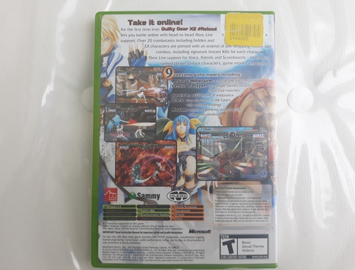 Jogo Guilty Gear X2 Xbox E Xbox 360 Completo (Usado)