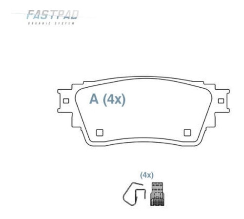 Pastilha Freio Tras Ceramica Outlander 2018/ Willtec Fp994