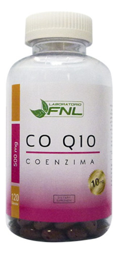 Coenzima Q10 Coq10 Fnl Salud Cardiovascular 1 Frasco 120 Cap