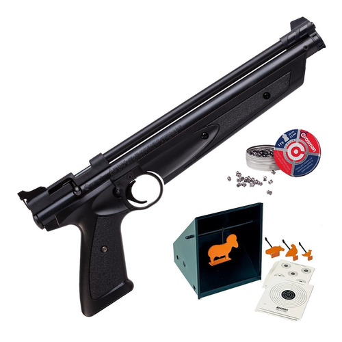 Kit Pistola Crosman American Classic 5.5 + Diábolos +trampa 