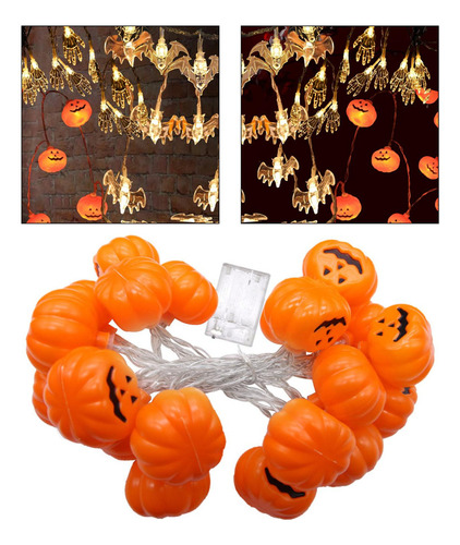Luz De Calabaza De Halloween, Luces Led De Calabaza, 20 Led