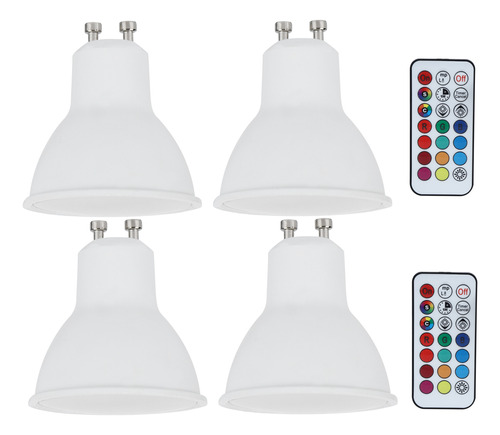 Bombilla Led Que Cambia De Color Rgb De 3 W Con Control Remo