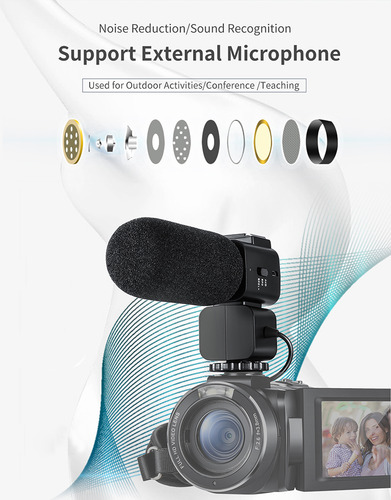 Cámara De Vídeo Profesional Full Hd 1080p, Videocámara