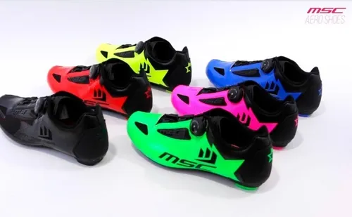 Zapatilla De Ciclismo ruta carretera Msc Aero Verde T42 Cuotas