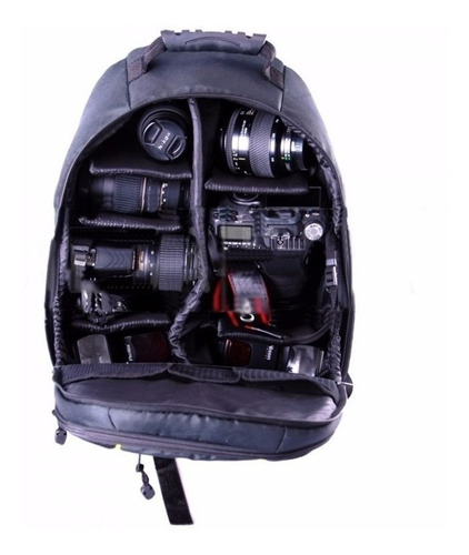 Mochila Fotográfica Kirby Large Con Capa Para Lluvia + Envío