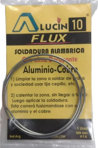 Alucin 10 Flux Soldadura Aluminio-cobre Con Decapantante Ghg