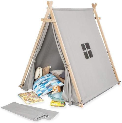 Tipi Casita Juegos Grande Tienda Teepee Gris Niña Bora