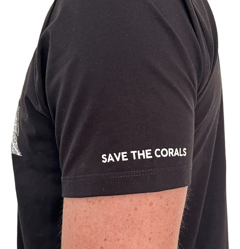 Camiseta De Buceo The Ocean Lung Corales Negra