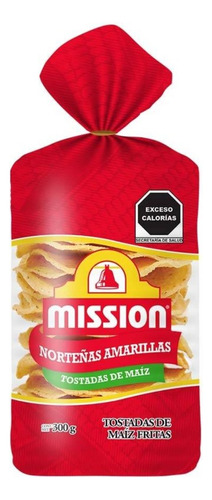 2 Pza Tostadas Mission Norteñas Amarillas 300 G