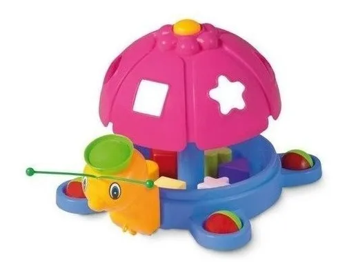 Juego De Encastre Abeja Didáctica Calesita 845 Color Multicolor
