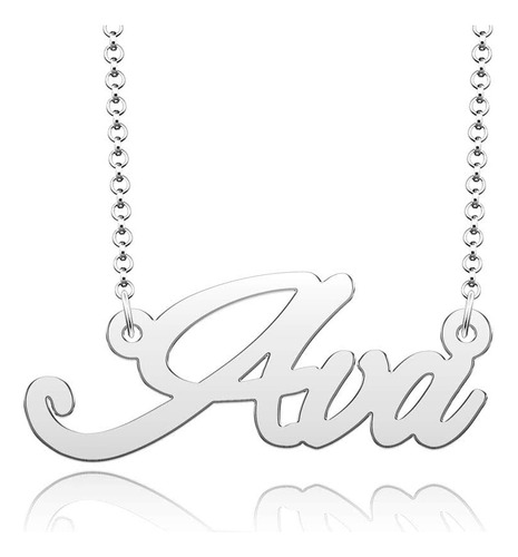 Shinyjewelry Collar Con Nombre De Ava, Regalos Personalizado