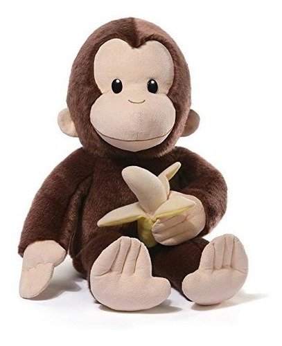 Gund Curioso George Con Platano 75 Aniversario Gran Peluche