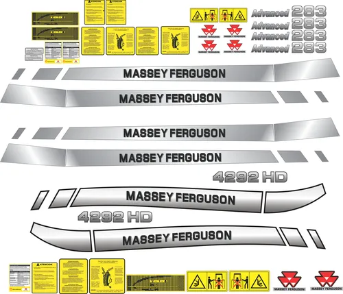 2 Kit Calcomanias Massey Ferguson 283+1 Kit 4292 Hd Preventi