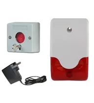 Comprar Alarma Sirena Boton De Panico Con Luz Para Uso Interior