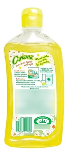 3 Piezas Detergente Liquido Carisma De 500 Ml C/u