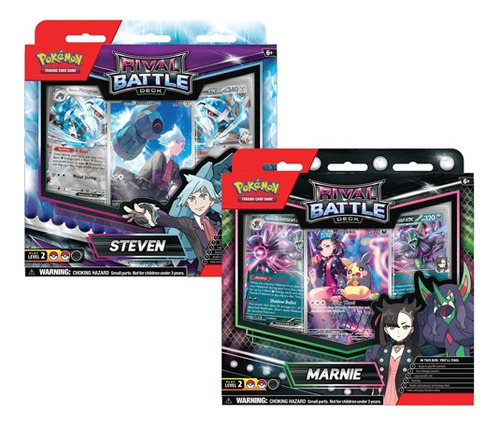 Pokémon Tcg - Rival Battle Deck Par Marnie + Steven Ingles Pokemon Rival Battle Deck Marnie Steven Set Pack 2 Inglés