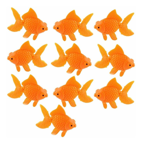 Xmhf Acuario Pecera Artificial Flotante De Plstico Naranja,