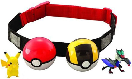 Pokémon Clip Y Carry Poké Ball Cinturón Ajustable Con Figura