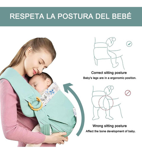 Fular Para Bebe De Todo Envolvente Ajustable - Fular Para