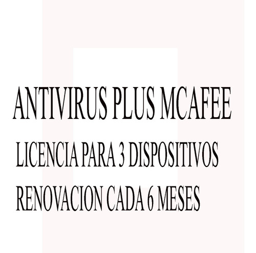 Antivirus Mcafee Plus Licencia Original 3 Equipos Windows 10