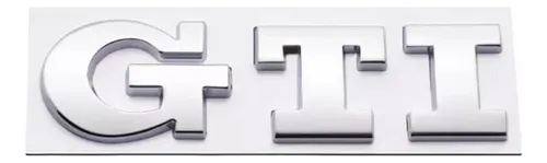 Emblema Cromado Sigla Gti Tapa Baúl Gol/ Golf/ Saveiro