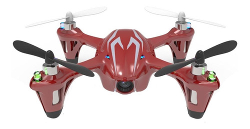 Drone Hubsan X4 Cemare H107C Standard con cámara SD red y silver 1 batería