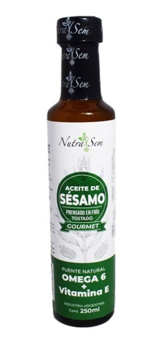 Aceite De Sesamo Tostado Gourmet Nutra Sem 250ml