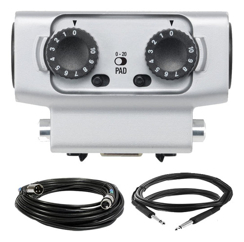 Cápsula Zoom Exh-6 De Doble Entrada Combinada Xlr/trs Para Grabadoras H5, H6 Y F4 Con Cables De Micrófono