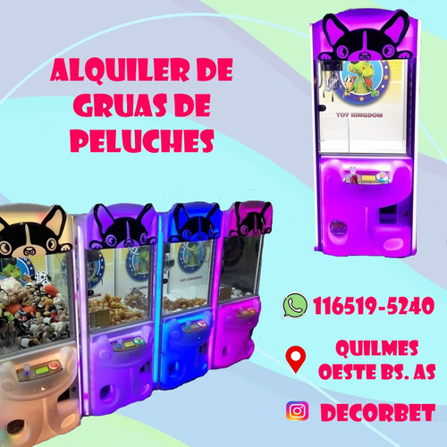 Imagen 1 de 5 de Alquiler Maquina Grúa De Peluches.muñecos.cumples Eventos.