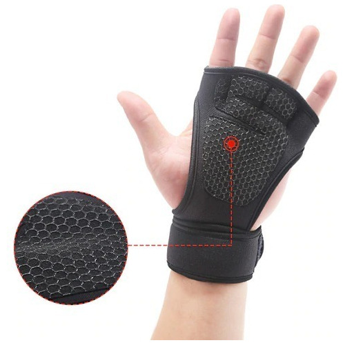 Guantes Para Gimnasio Pesas Con Muñequera Xl (talla Pequeña)