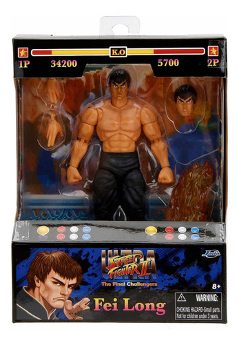 Jada Toys Street Fighter Ii Ryu, Chun Li & Fei Long