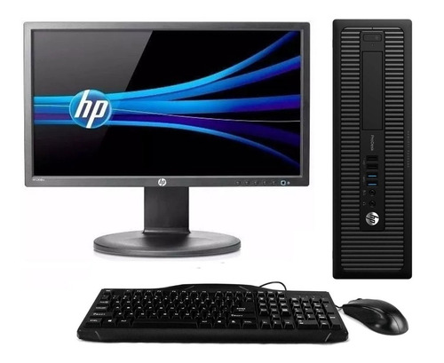 Cpu + Monitor Hp Prodesk Core I5 4gb 500gb 20 Pol - Novo