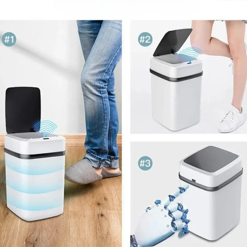Papelera Basurera Inteligente De Sensor De 14 L
