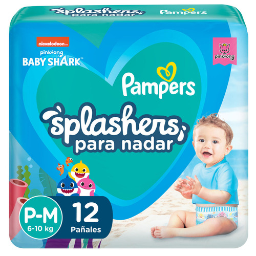 Pañales Para El Agua Pampers Splashers Mediano 6 A 11 Kg