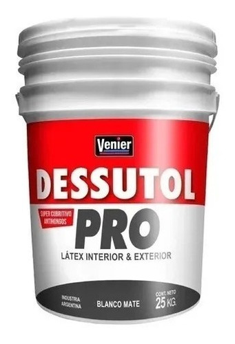 Latex Pro Interior Exterior Venier Dessutol 25k Antihongos