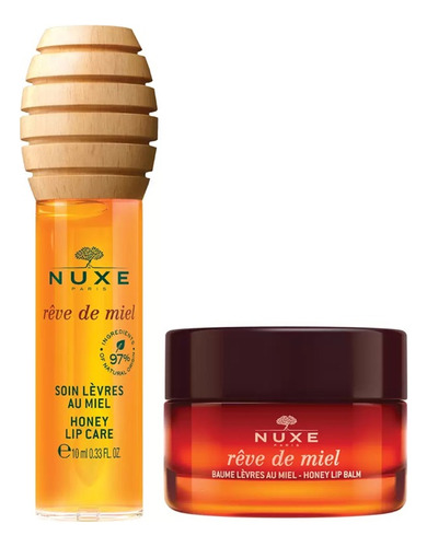 Kit Nuxe Honey, Cuidado De Labios, Día Y Noche 10ml Y 15 Ml