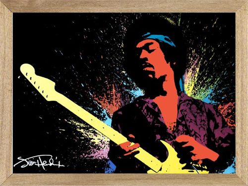 Jimi Hendrix , Cuadro, Música, Poster, Afiche        M429