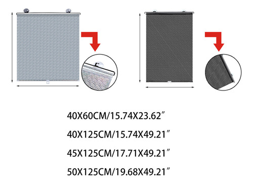 Cortina Opaca De Protección Solar (bk-xl), Retráctil, Talla