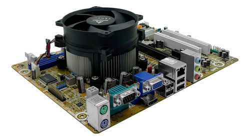 Kit Intel Ddr3 Placa Mãe H61 Core I3 2100 + 4gb + Cooler Box Cor Amarelo