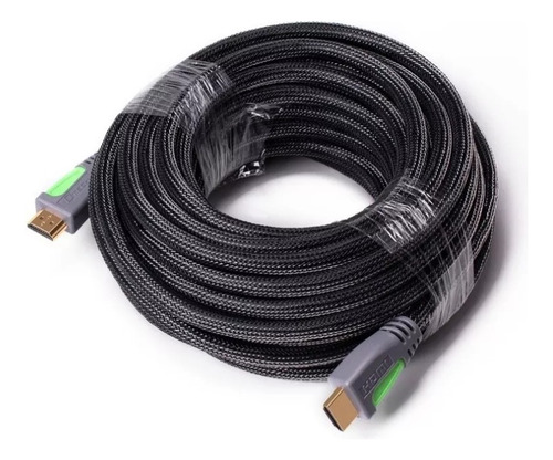 Cable Hdmi  30 Metros Enmallado Conectores Dorados Full Hd