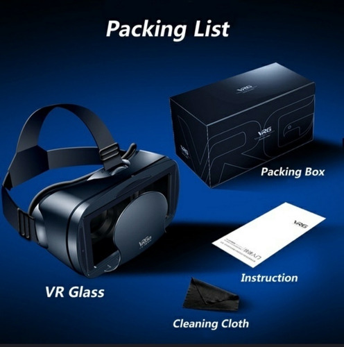 Óculos De Realidade Virtual 4k Hd Compatível C/ Todos Os Cel