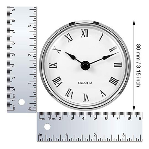 Inserto De Reloj De Cuarzo De 3-1/8 Pulgadas (80 Mm) De Hic