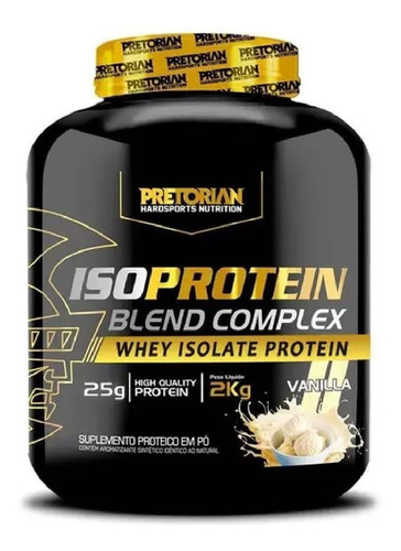 Whey Protein Isolado Iso Blend Complex 2kg Pretorian Sabor Baunilha