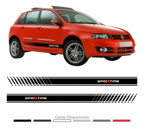 Adesivo Faixa Lateral Fiat Stilo Sporting Stilo29