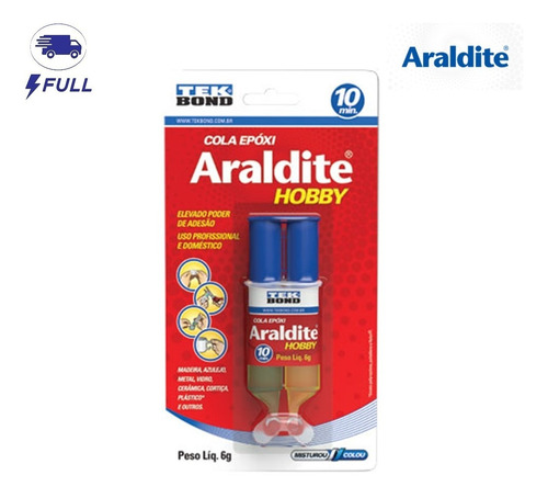 Araldite Hobby Cola Epóxi 10 Minutos 6gramas Tek Bond